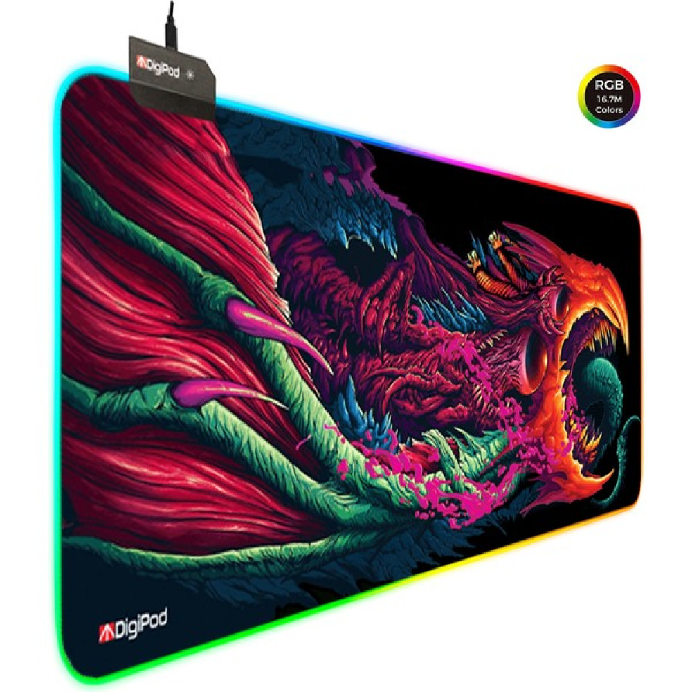 Digipod RGB Gaming Oyuncu Mousepad 90X40 XXL Kaymaz Taban hyper 4mm  Kalınlık - Kalp Mouse Pad Fiyatı