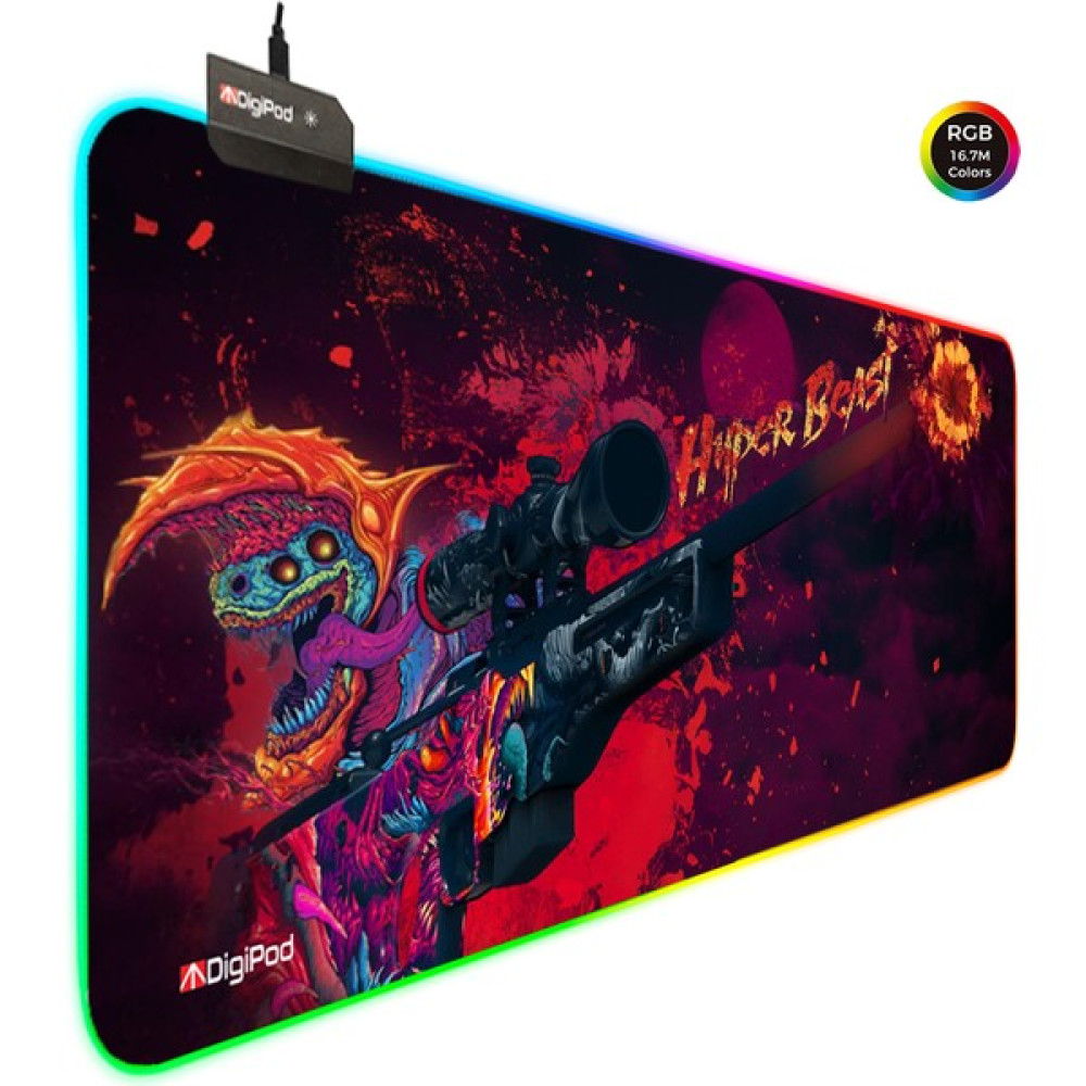 Digipod RGB Gaming Oyuncu Mousepad 90X40 XXL Kaymaz Taban HYPERBEAST 4mm Kalınlık - Deniz Mouse Pad Fiyatı