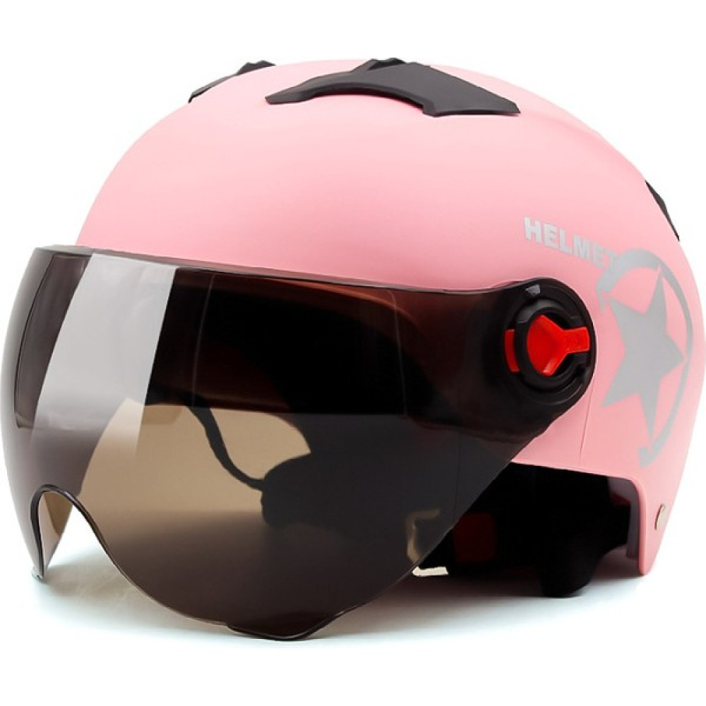 Digital Home Yarım Açık Motosiklet Kaskı - Pembe (Yurt Dışından) - 20 x 23 cm Motorsiklet Kaskları Fiyatı