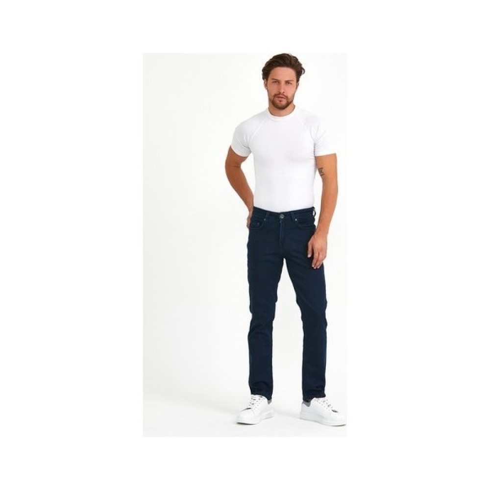 Digital Jeans Friendyol Digital Jeans Normal Kesim Fermuarlı Geniş Paça Yüksek Bel Lacivert Baba Örme Kumaş Kot Pantolon Erkek Jeans / Kot Pantolon Fiyatı