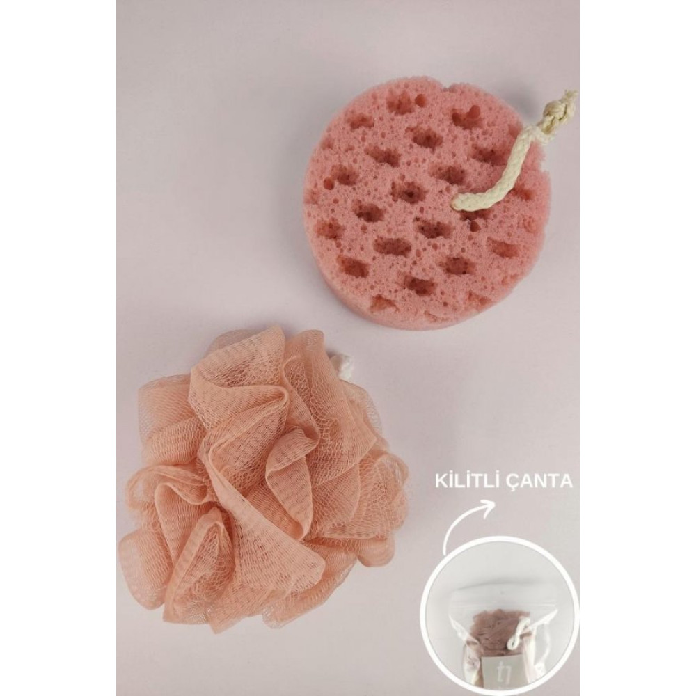 Digithome 2’Li Banyo Vucut Dus Lifi Ve Sunger Seti Pembe - Thn73919 C1-1-18 Duş Jelleri ve Banyo Köpükleri Fiyatı