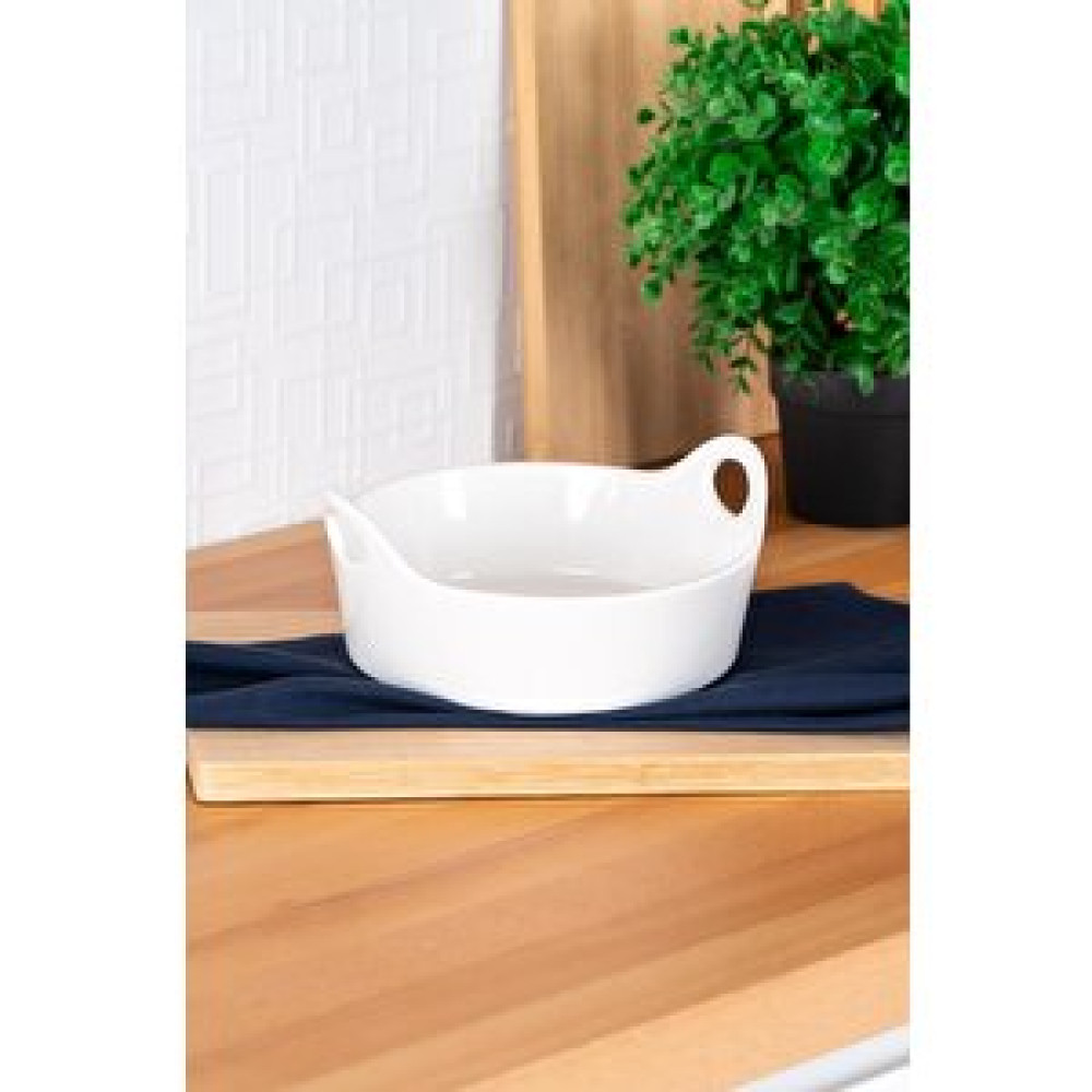 Digithome Acar Bianco Perla Porselen Kulplu Kase Oval Beyaz 21 Cm Kase Fiyatı