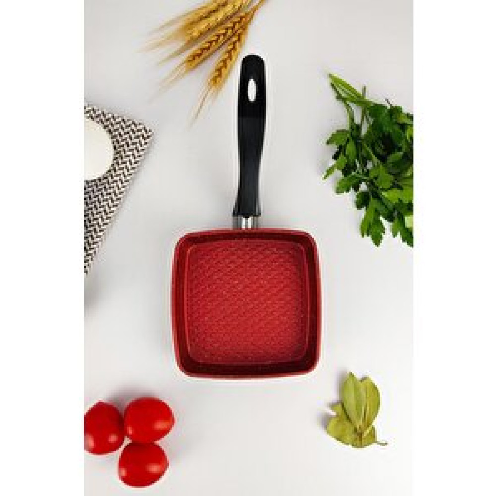Digithome Alüminyum Döküm Mini Kare Tava Kırmızı - Mnb05531 Tencere / Tava Setleri Fiyatı