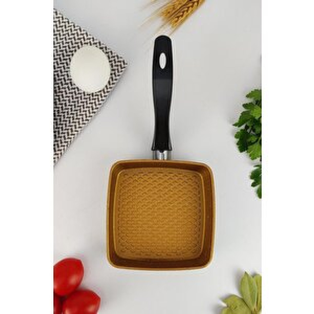 Digithome Alüminyum Döküm Mini Kare Tava Sarı - Mnb05531 Tencere / Tava Setleri Fiyatı