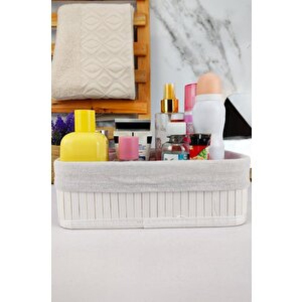Digithome Bambu Çok Amaçlı Saklama Kutusu Düzenleyici Küçük Boy Organizer Beyaz 25x15x8 Cm - Cl-6007-4 Sepet Fiyatı