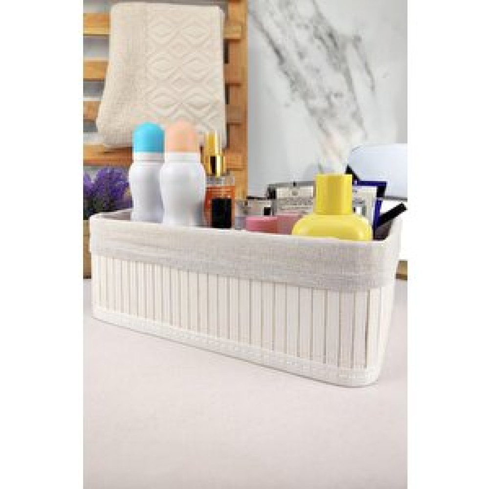 Digithome Bambu Çok Amaçlı Saklama Kutusu Düzenleyici Orta Boy Organizer Beyaz 29x19x10 Cm - Cl-6006-4 Sepet Fiyatı
