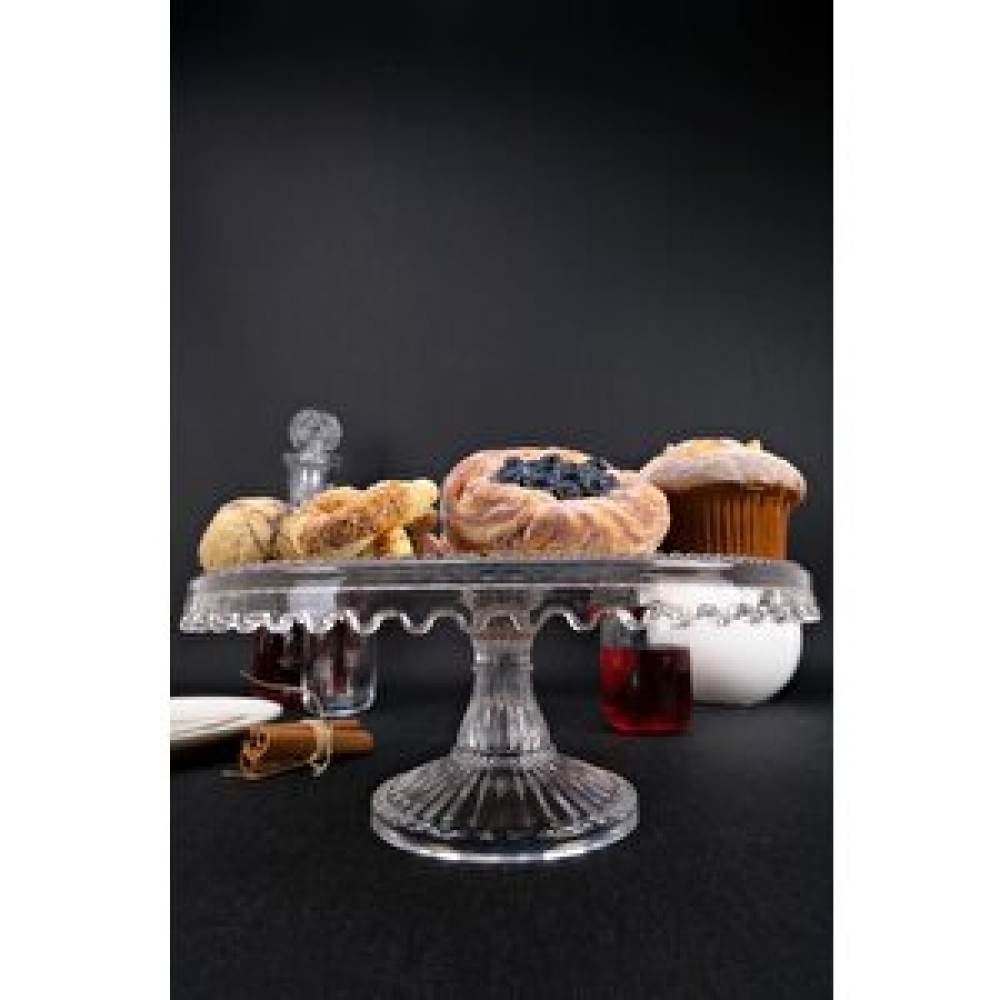 Digithome Cam Kek Ve Pasta Sunum Standı Yuvarlak 28 Cm – Sn.kry.001 C1-1-288 Fincan / Bardak / Kahve Takımı Fiyatı
