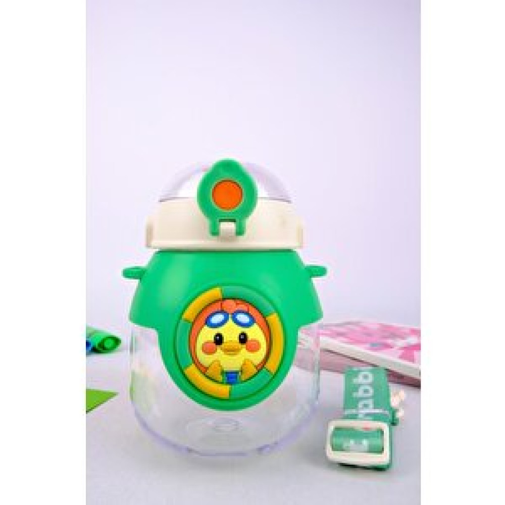 Digithome Civciv Desenli Askılı Sağlıklı Polikarbon Matara Suluk 800 Ml Yeşil Matara Fiyatı