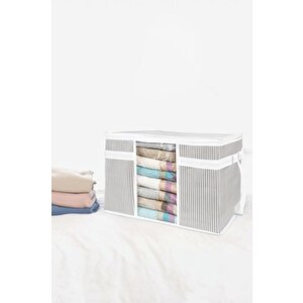 Digithome Çok Amaçlı Düzenleyici Pencereli Kazak Hurcu Organizer 45x40x30 Cm Gri - 100647 C1-1-152 Hurç Fiyatı
