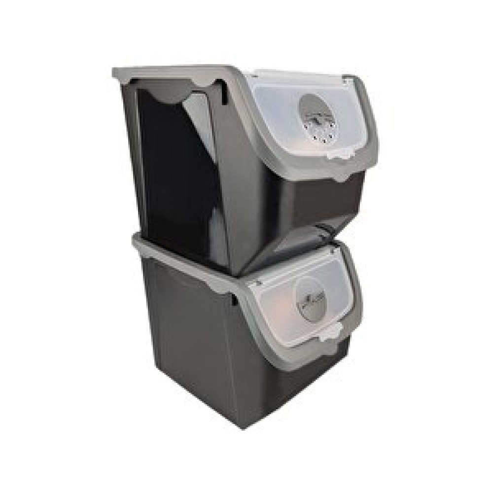 Digithome Coral 2'li Soğan Patates Saklama Kabı 12 Litre - Gri Saklama Kapları Fiyatı