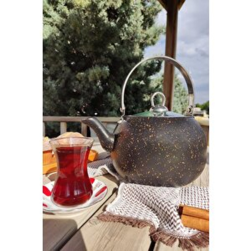 Digithome Granit Kamp Ve Mutfak Çay Bitki Çayı Demliği 2,5 Lt Siyah- 152.2.07.039 C1-1-281 Çay / Çaydanlık Setleri Fiyatı