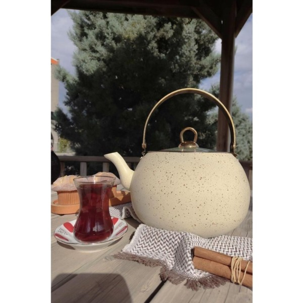 Digithome Granit Kamp ve Mutfak Çay Bitki Çayı Demliği 3,5 Lt Bej - 152.2.07.042 Çay / Çaydanlık Setleri Fiyatı