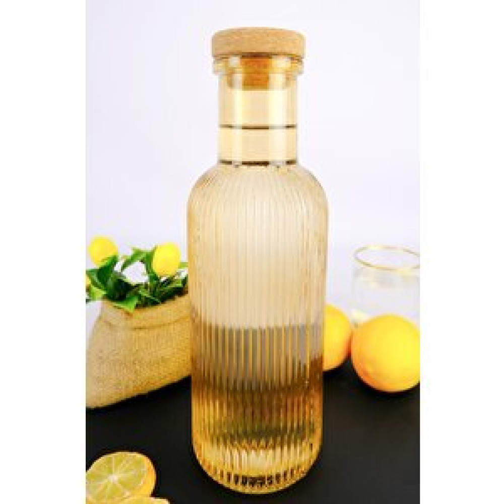 Digithome H2o Mantar Kapaklı Cam Su Şişesi Başucu Sürahisi 1000 Ml Amber - H2o89104 C1-1-18 Sürahi Fiyatı