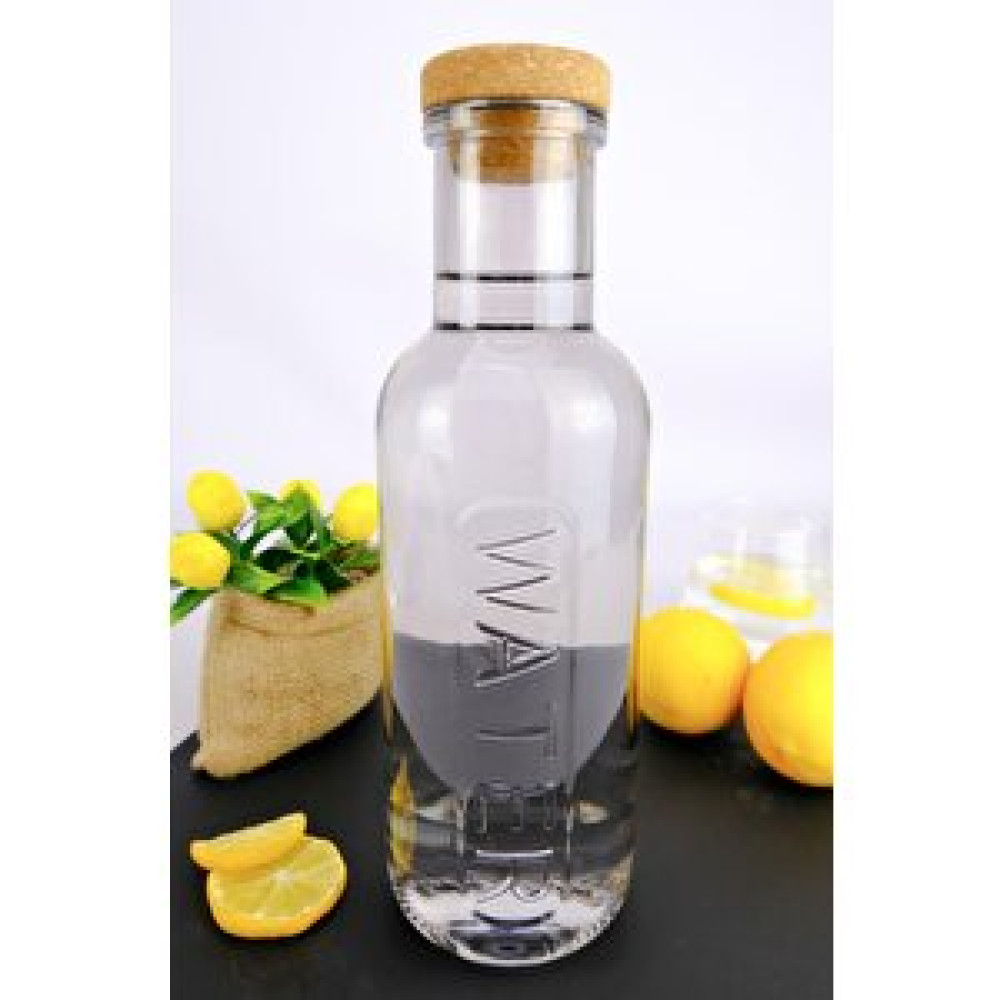 Digithome H2o Mantar Kapaklı Cam Su Şişesi Başucu Sürahisi 1000 Ml Gri Sürahi Fiyatı