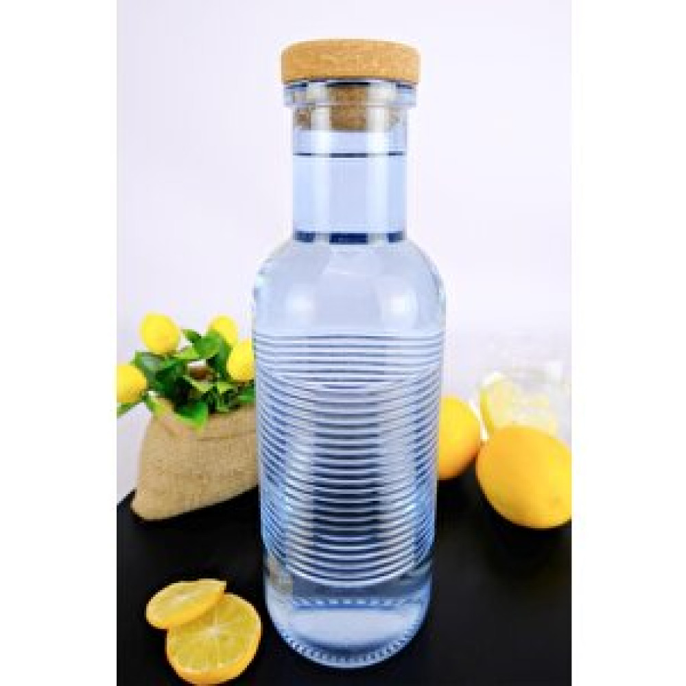 Digithome H2o Mantar Kapaklı Cam Su Şişesi Başucu Sürahisi 1000 Ml Mavi - H2o89105 C1-1-18 Sürahi Fiyatı