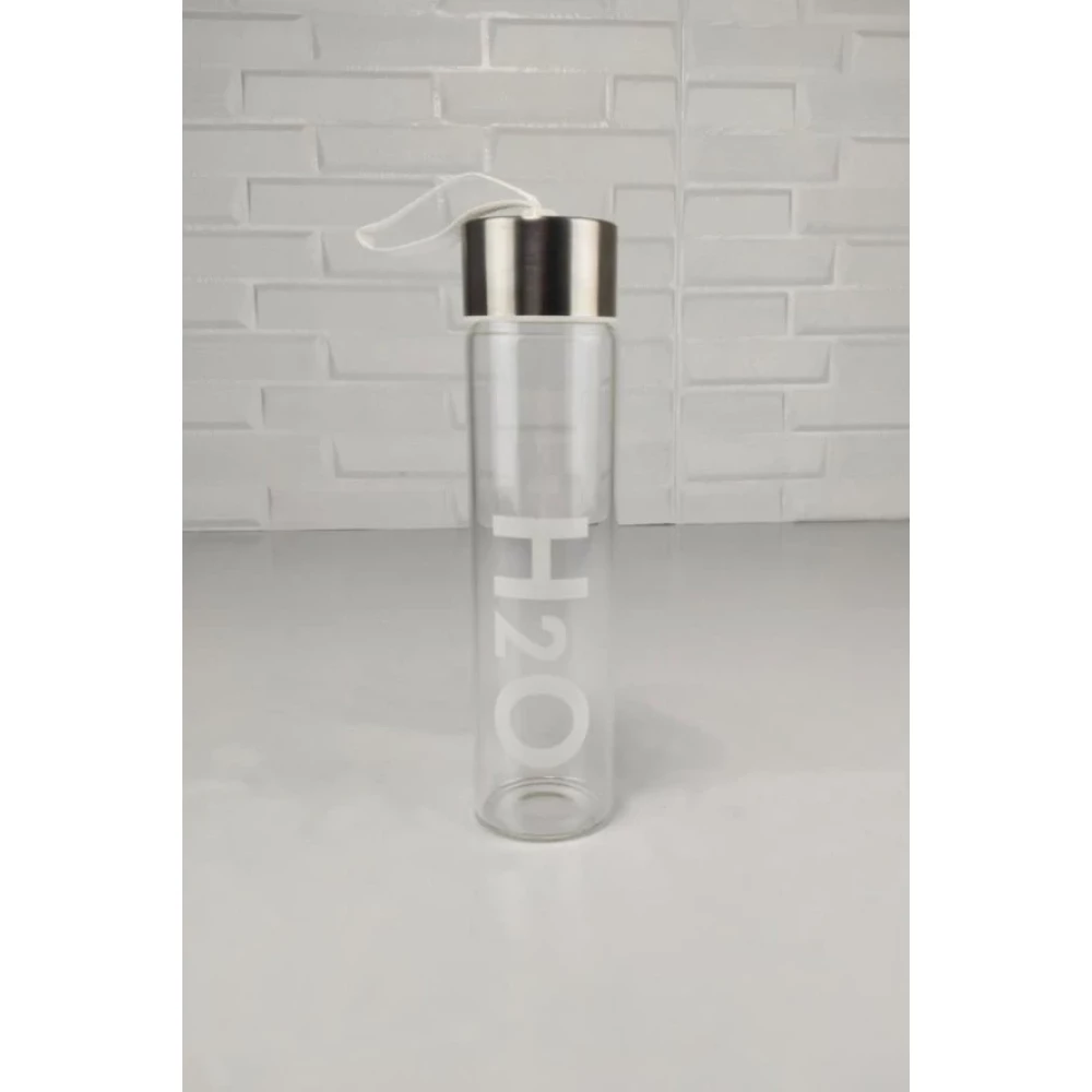 Digithome H2o Metal Kapaklı Cam Matara Beyaz - H2o81455 C1-1-18 Matara Fiyatı