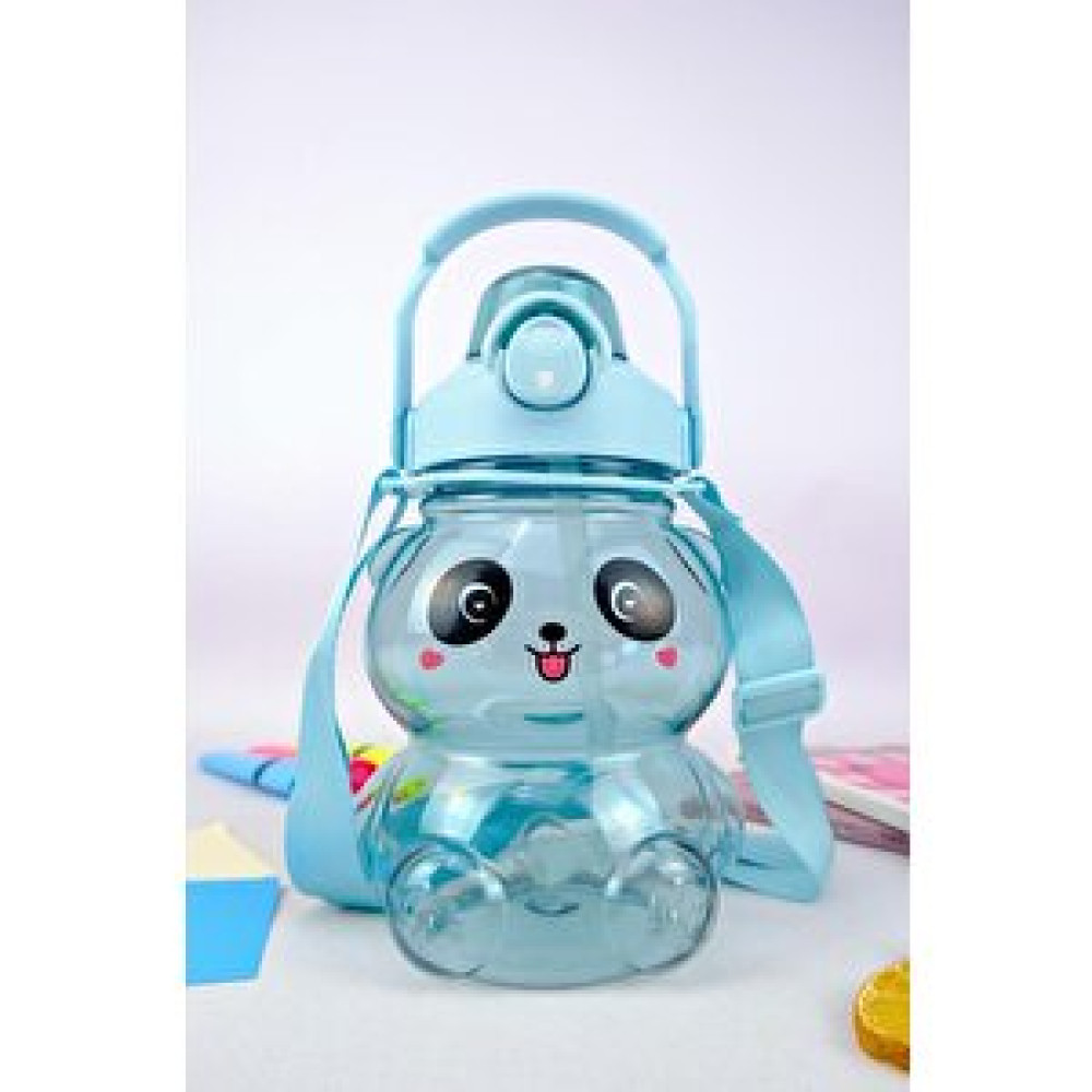 Digithome Panda Desenli Askılı Sağlıklı Polikarbon Matara 1200 Cc Turkuaz Matara Fiyatı