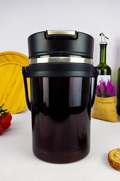 DigitHome Paslanmaz Çelik Hazneli Yemek Termosu 2200 ML Mürdüm - Yk1413 C320.025 Termoslar Fiyatı