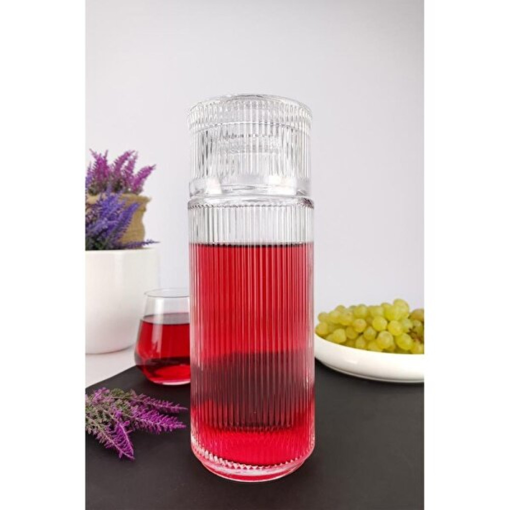 Digithome Pure Cam Kapaklı Başucu Su ve Meşrubat Sürahisi Karaf Şişe 730 ml - RT.PUR.008.00.000 Sürahi Fiyatı