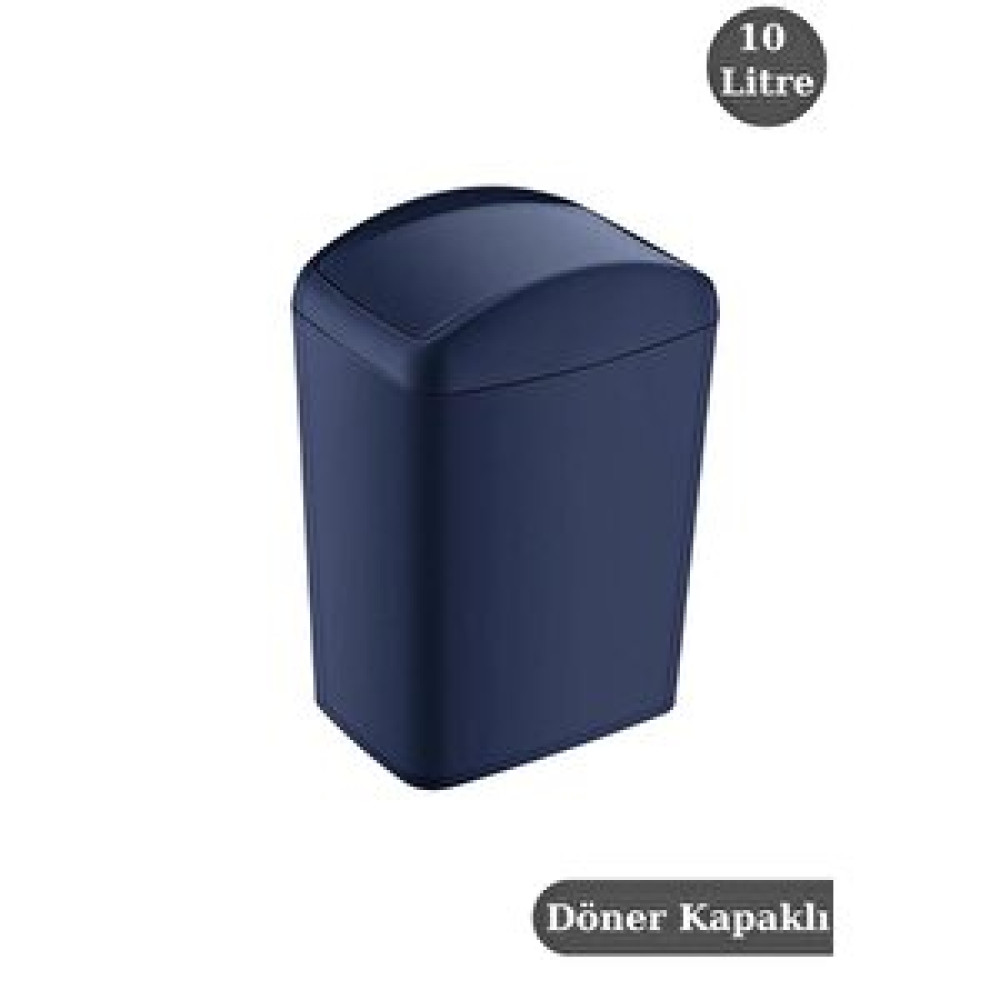 Digithome Soft Çöp Kovası Döner Kapaklı 10 Lt Lacivert - 188-03 Çöp Kovaları Fiyatı