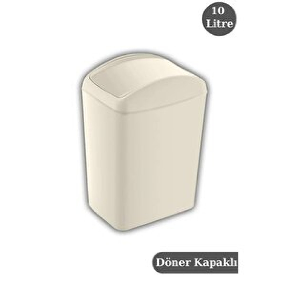 Digithome Soft Çöp Kovası Döner Kapaklı 10 Lt Latte - 188-02 Çöp Kovaları Fiyatı