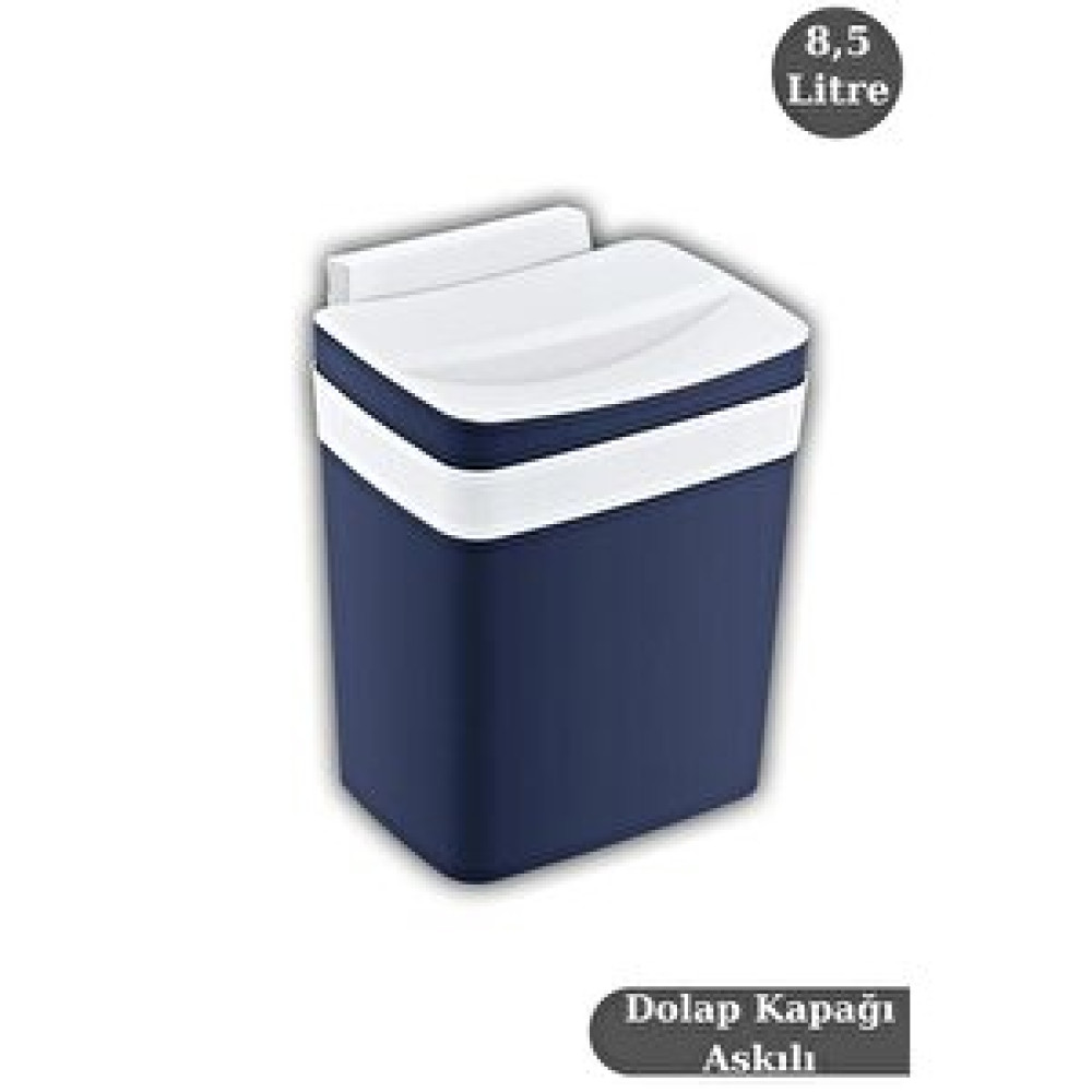 Digithome Soft Dolap Kapağı Askılı Çöp Kovası 8,5 Lt Lacivert - 192-03 Çöp Kovaları Fiyatı