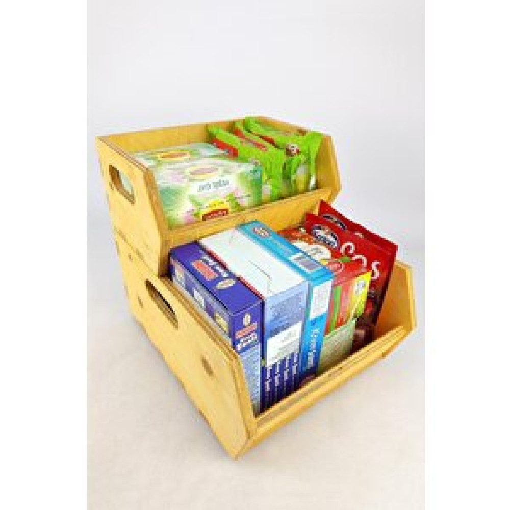 Digithome Wooden Stackable 2’li Çok Amaçlı Saklama Kutusu Düzenleyici Organizer - Eb-07 – Eb-08 C1-1-149 Eşya Saklama Kutusu Fiyatı