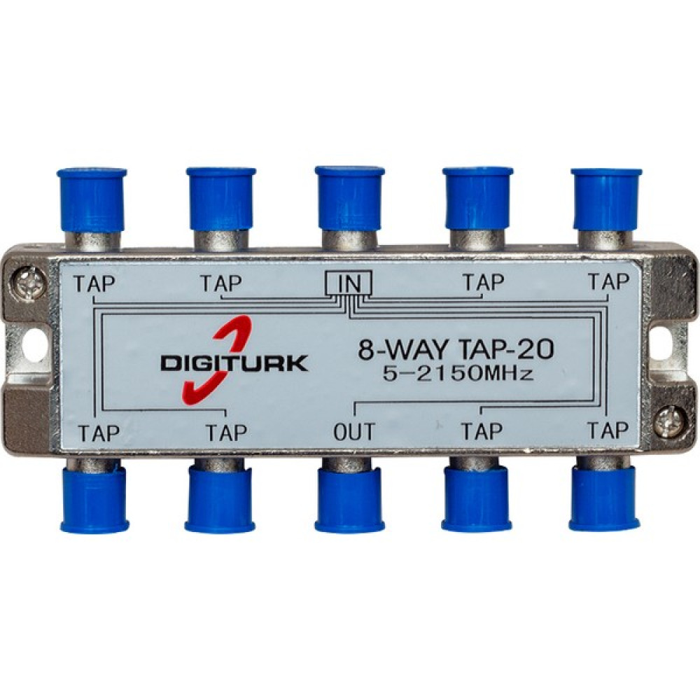 Dıgıturk 5-2150 Mhz 20DB 8 Yollu Tap Swıtch 1/8 Splıtter Uydu Alıcısı Aksesuarları Fiyatı