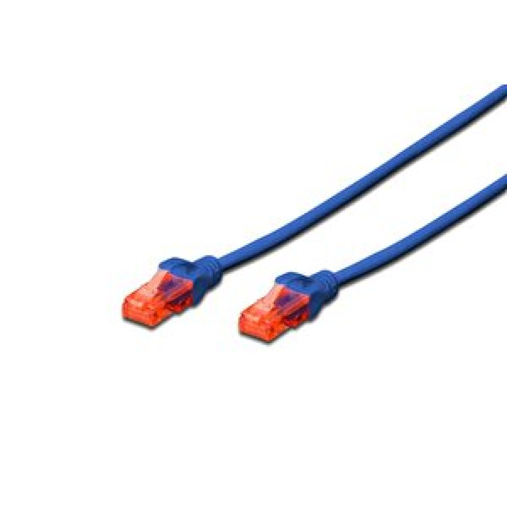Digitus Dk-1617-005/b 0,5m Cat 6 Patch Kablo,mavi̇ Ağ / Network Kablosu Fiyatı