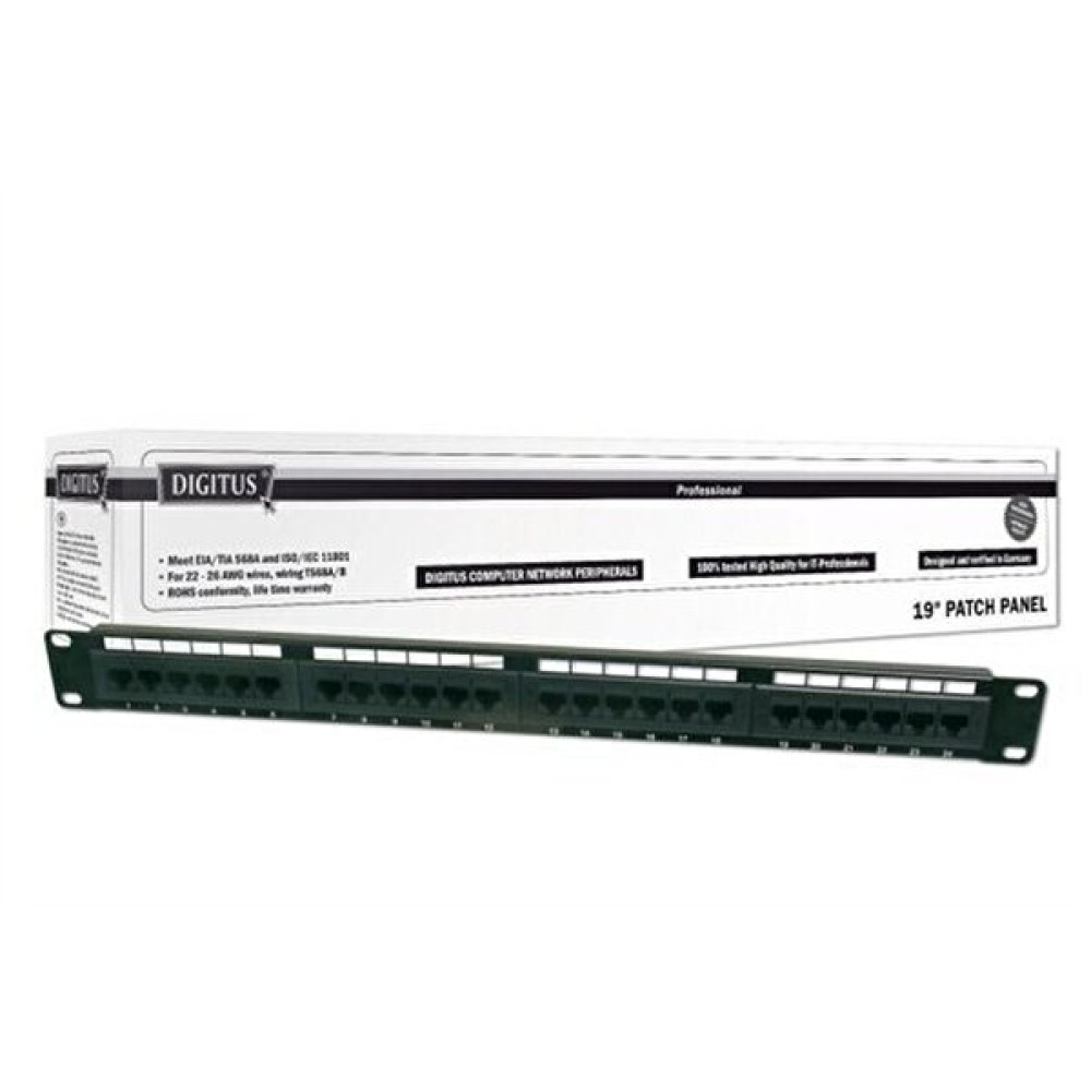 Digitus Dn-91624U 19inch 24 Port Cat-6 UTP Patch Panel Network Aksesuarları Fiyatı