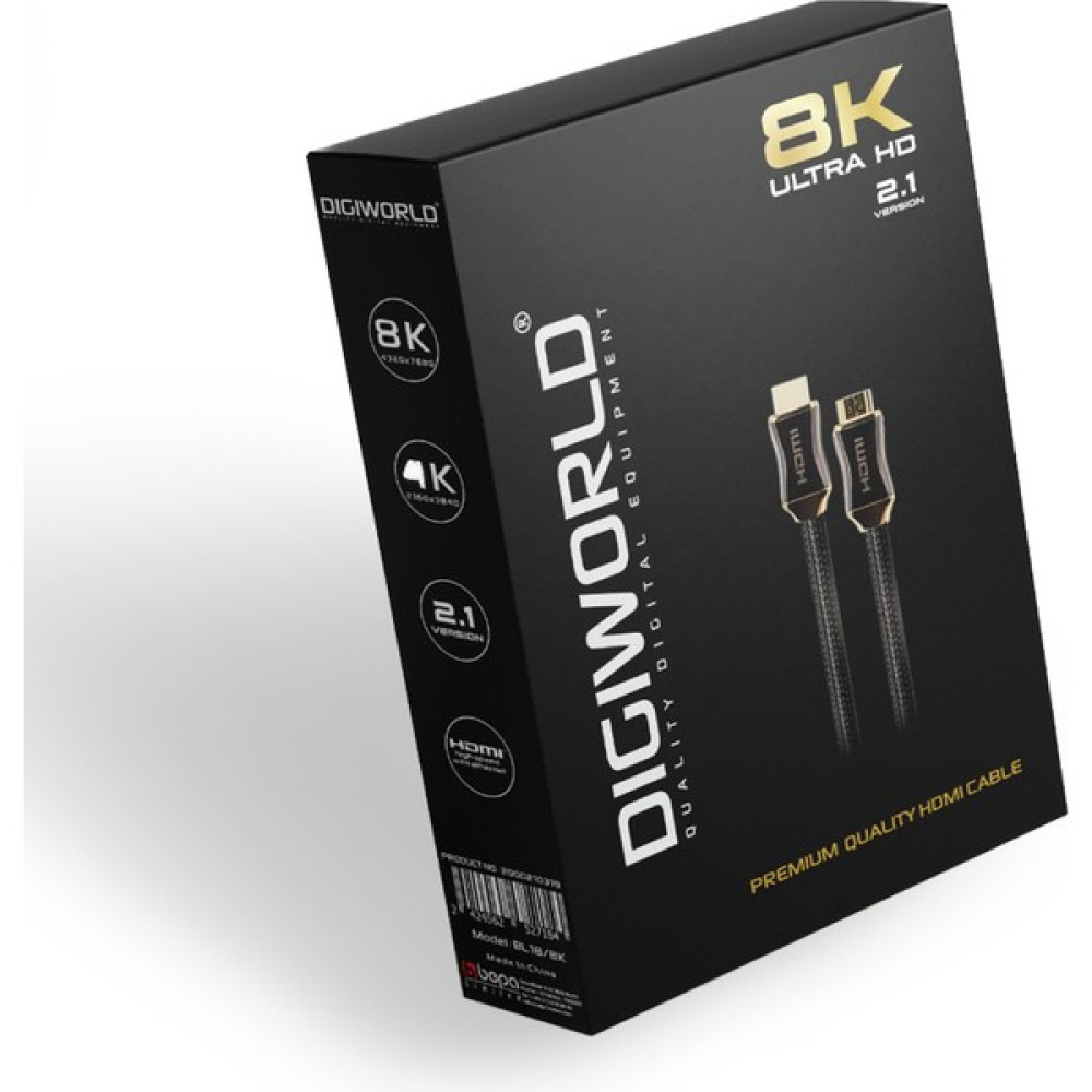 Dıgıworld Awg 2.1 Versiyon 8k HDMI Kablo - 1.8m Ses Kablosu Fiyatı