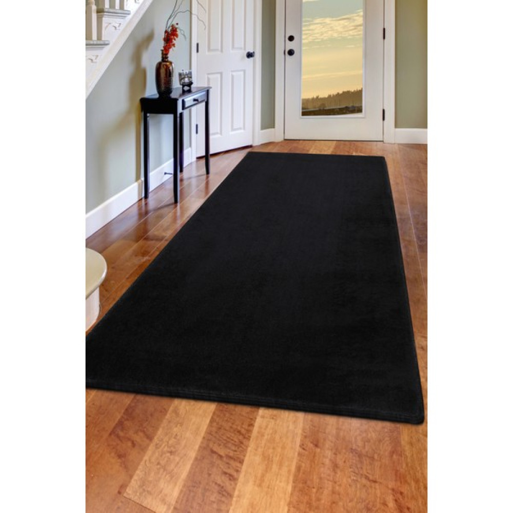 Diji Dekor Dijidekor Siyah Post Dokuma Halı Peluş Yumuşacık Kaymaz Antibakteriyel 200X200 - 200 x 200 cm Salon Halısı Fiyatı