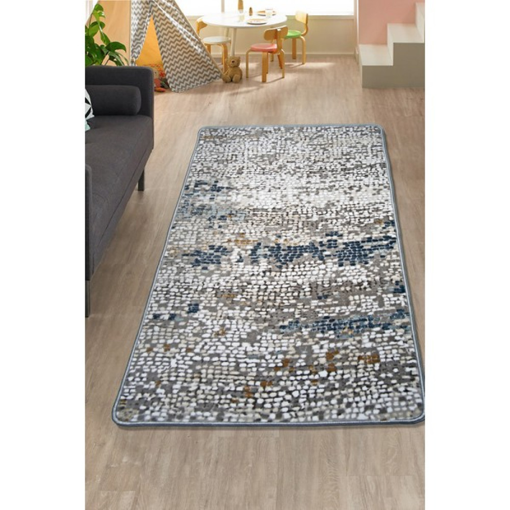 Diji Dekor Fora Mavi Kesme Halı Battaniye Yüzey Yıkanabilir Antibakteriyel Antistatik 80 x 50 cm Yolluk Fiyatı