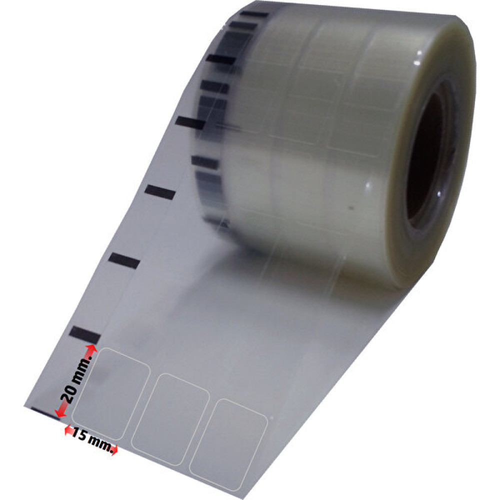 Dijital Barkod Şeffaf Etiket, Emniyet Etiketi, Kapatma Etiketi Pp Pvc 20MMX15MM / 1 Rulo 2.000 Adet Yazıcılar Fiyatı