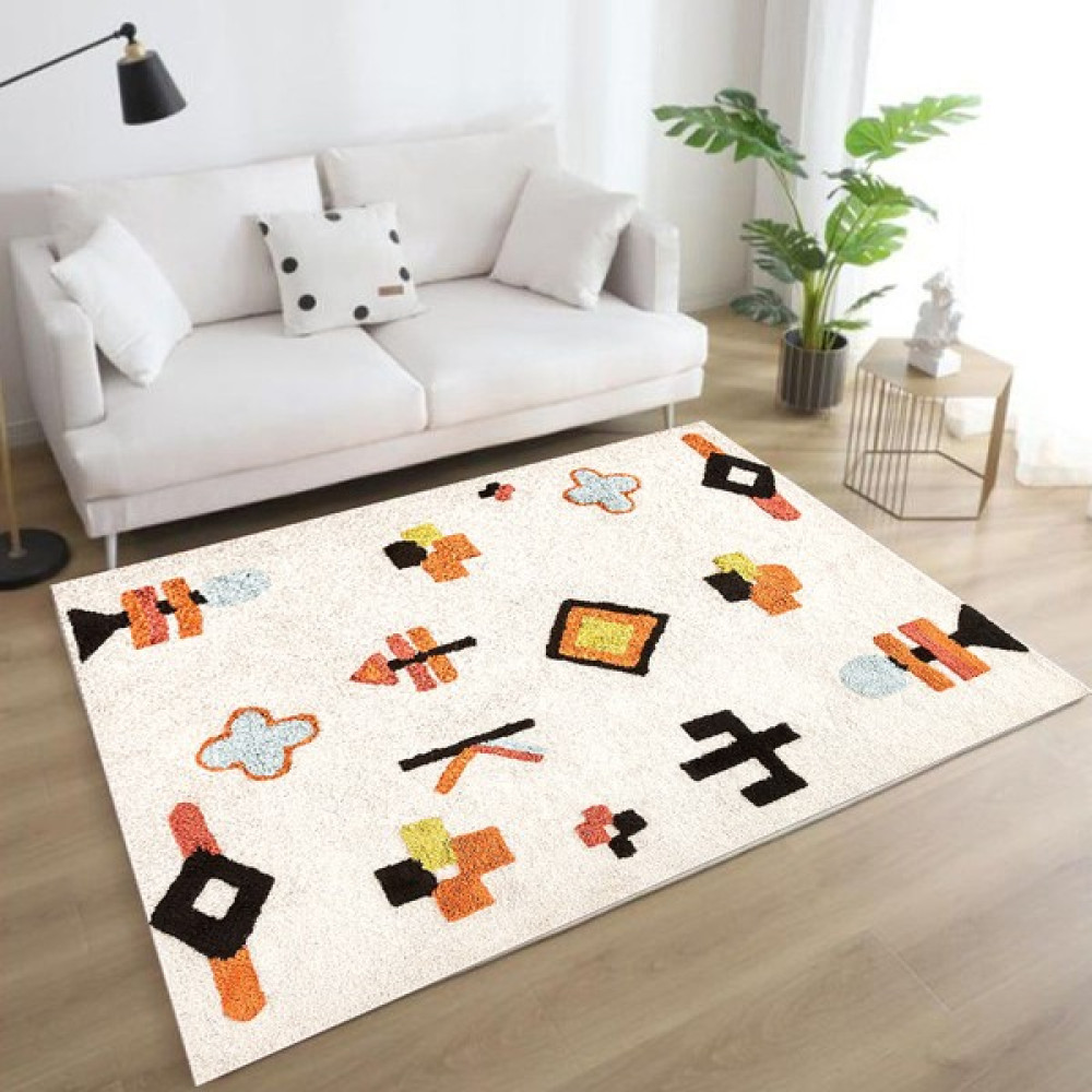 Dijital Baskı Yıkanabilir Kaymaz Taban Salon Mutfak Koridor Halısı Renkli SD953 - 40 x 60 cm Salon Halısı Fiyatı