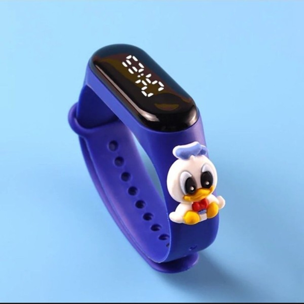 Dijital Çocuk Kol Saati LED Dokunmatik Ekranlı Su Geçirmez - Mavi Kol Saatleri Fiyatı
