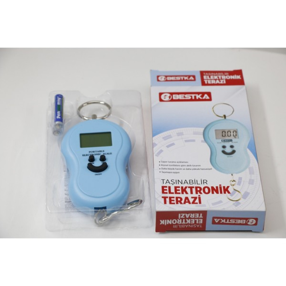 Dijital El Tartısı Kantarı Mini Tartı Pilli Elektronik - Mavi Diğer Test ve Ölçüm Cihazları Fiyatı
