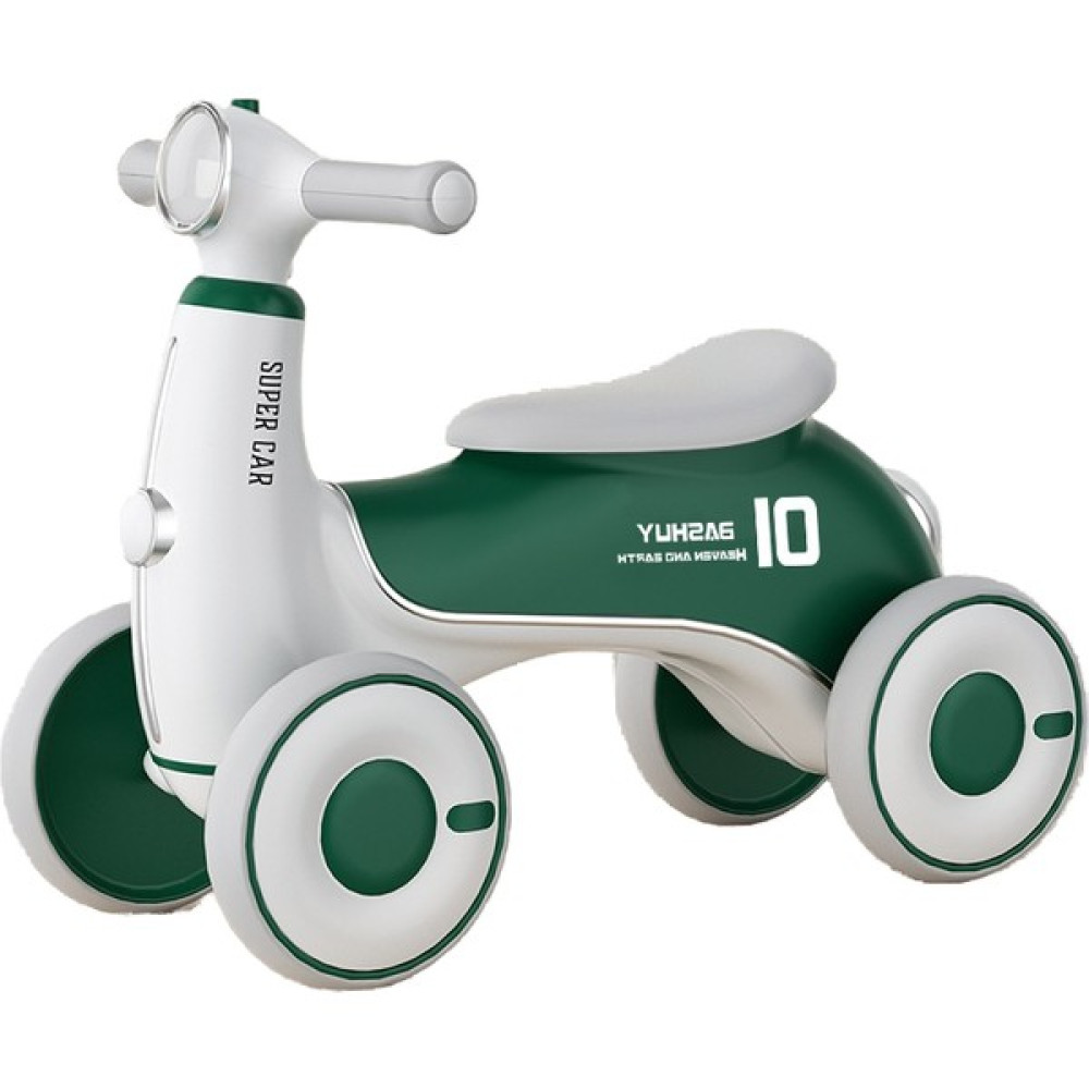 Dijital Ev Çocuk Denge Arabası, Pedalsız Dört Tekerlekli Scooter, 1-3 Yaş Arası Çocuklar Için Dönen Arabaya Oturabilir (Yurt Dışından) - Sap Yeşili Pedallı Araçlar Fiyatı