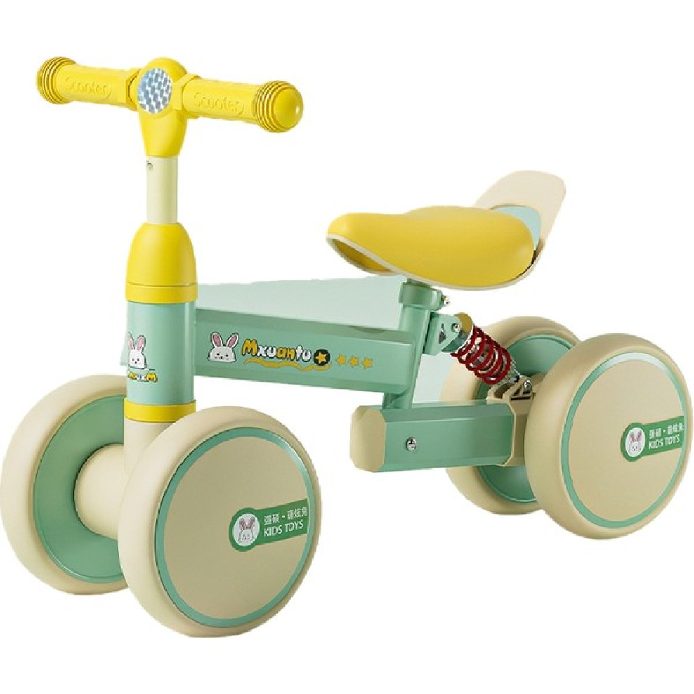 Dijital Ev Çocuk Pedalsız Denge Aracı 1-3 Yaşında Bebek Dört Tekerlekli Sürgülü Büküm Arabası (Yurt Dışından) - Sap Yeşili Pedallı Araçlar Fiyatı