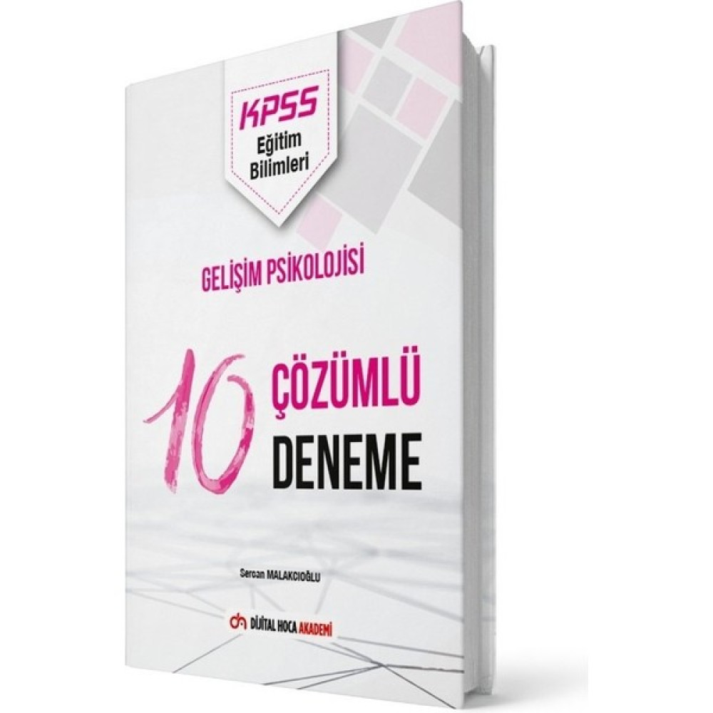 Dijital Hoca Akademi KPSS 2022 Eğitim Bilimleri Gelişim Psikolojisi Çözümlü 10 Deneme Ders Sınav Kitapları Fiyatı
