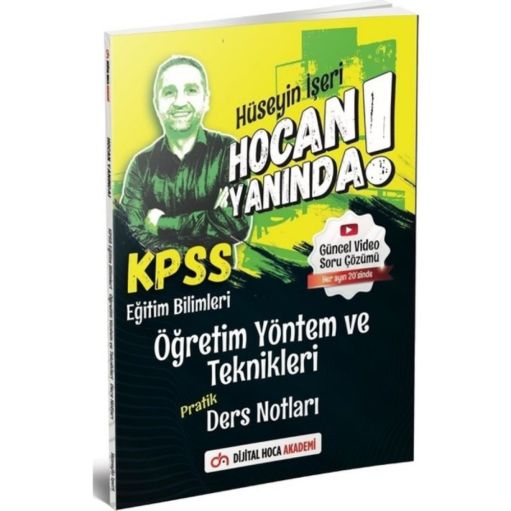 Dijital Hoca Akademi KPSS Eğitim Bilimleri Öğretim Yöntem ve Teknikleri Hocan Yanında Pratik Ders Notları 2021 Ders Sınav Kitapları Fiyatı