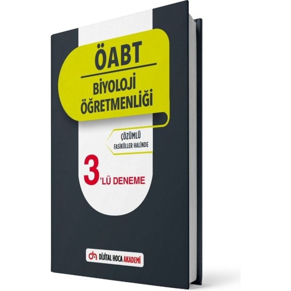 Dijital Hoca Akademi ÖABT 2022 Biyoloji Öğretmenliği Çözümlü 3’ Lü Deneme Ders Sınav Kitapları Fiyatı