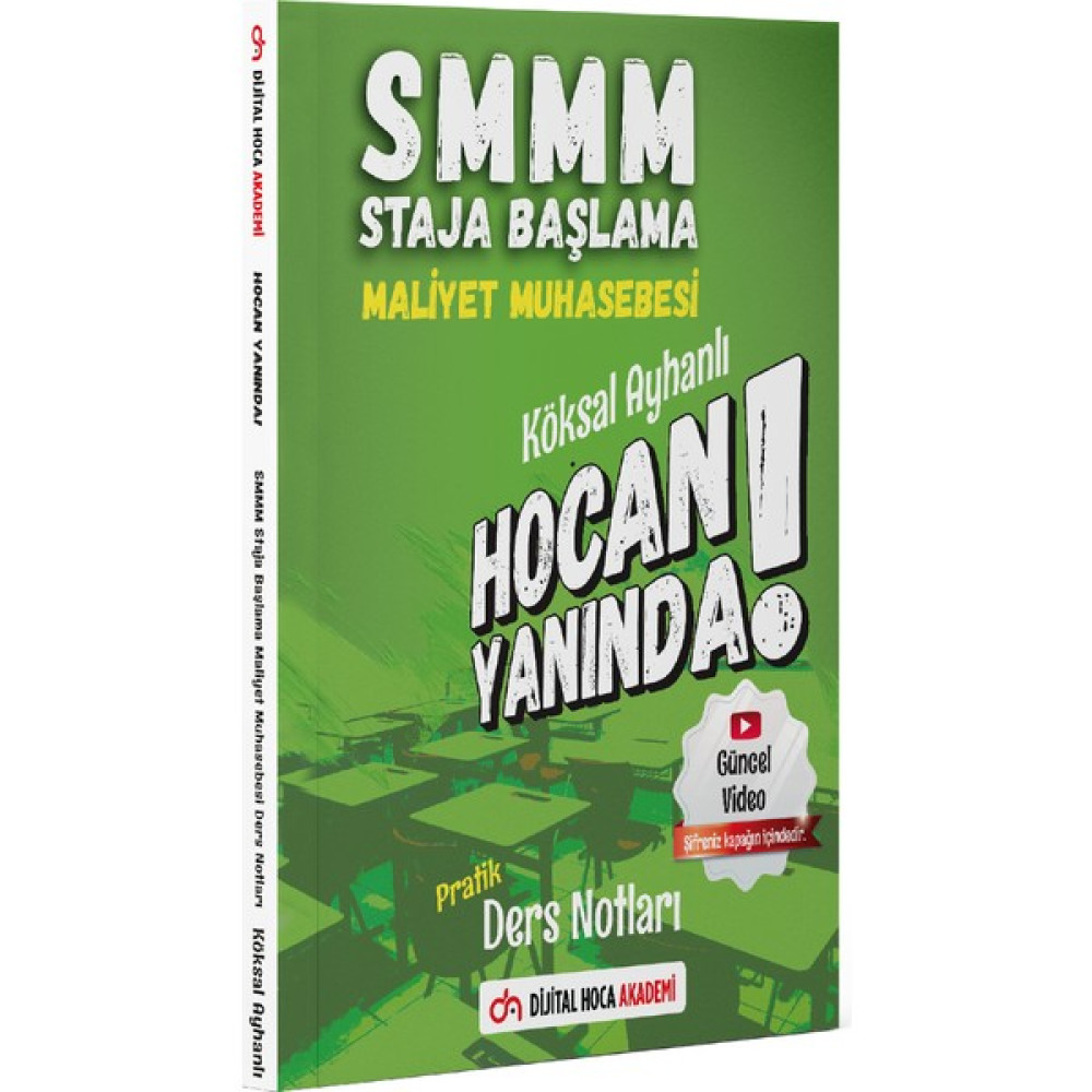 Dijital Hoca Akademi SMMM Staja Başlama Maliyet Muhasebesi Pratik Ders Notları Dijital Hoca Akademi Görevde Yükselme Sınavları Kitapları Fiyatı
