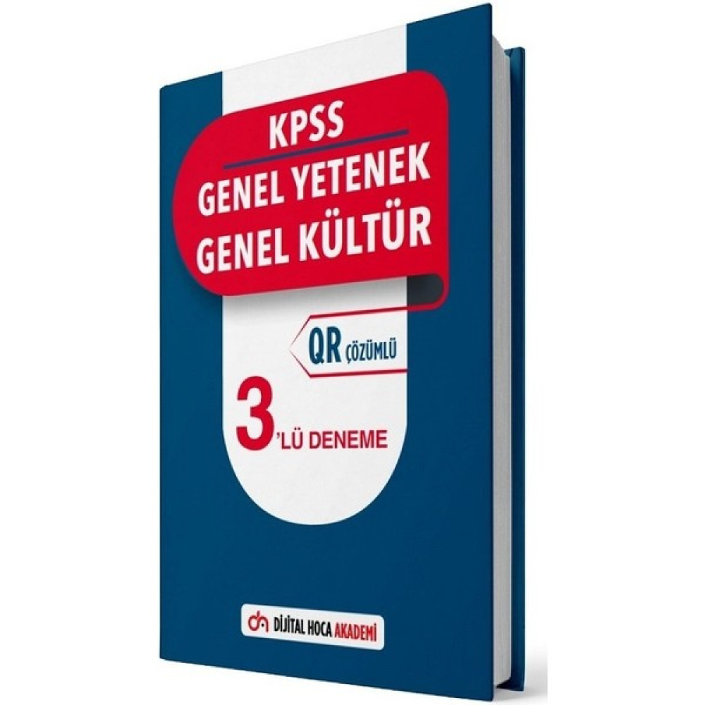 Dijital Hoca KPSS Genel Yetenek Genel Kültür 3 Deneme Qr Çözümlü Ders Sınav Kitapları Fiyatı