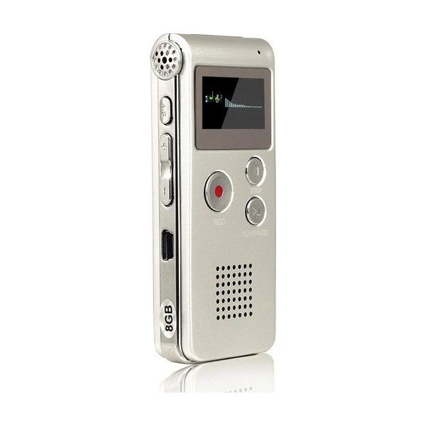 Dijital Ses Kayıt Cihazı 20 Saat Mp3 Player 8gb Ses Kayıt Cihazı - Gri Ses Kayıt Cihazları Fiyatı