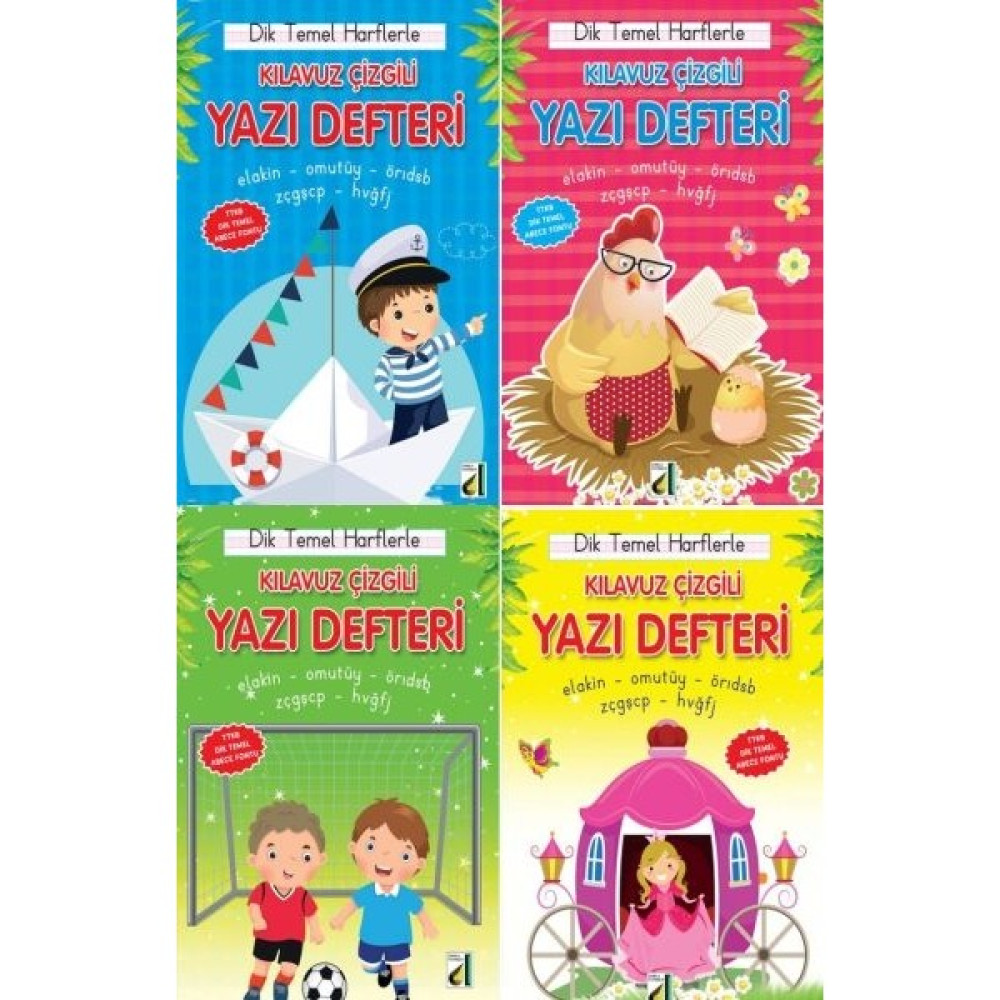Dik Temel Harflerle Kılavuz Çizgili Yazı Defteri (Orta Boy) Çocuk Roman Fiyatı