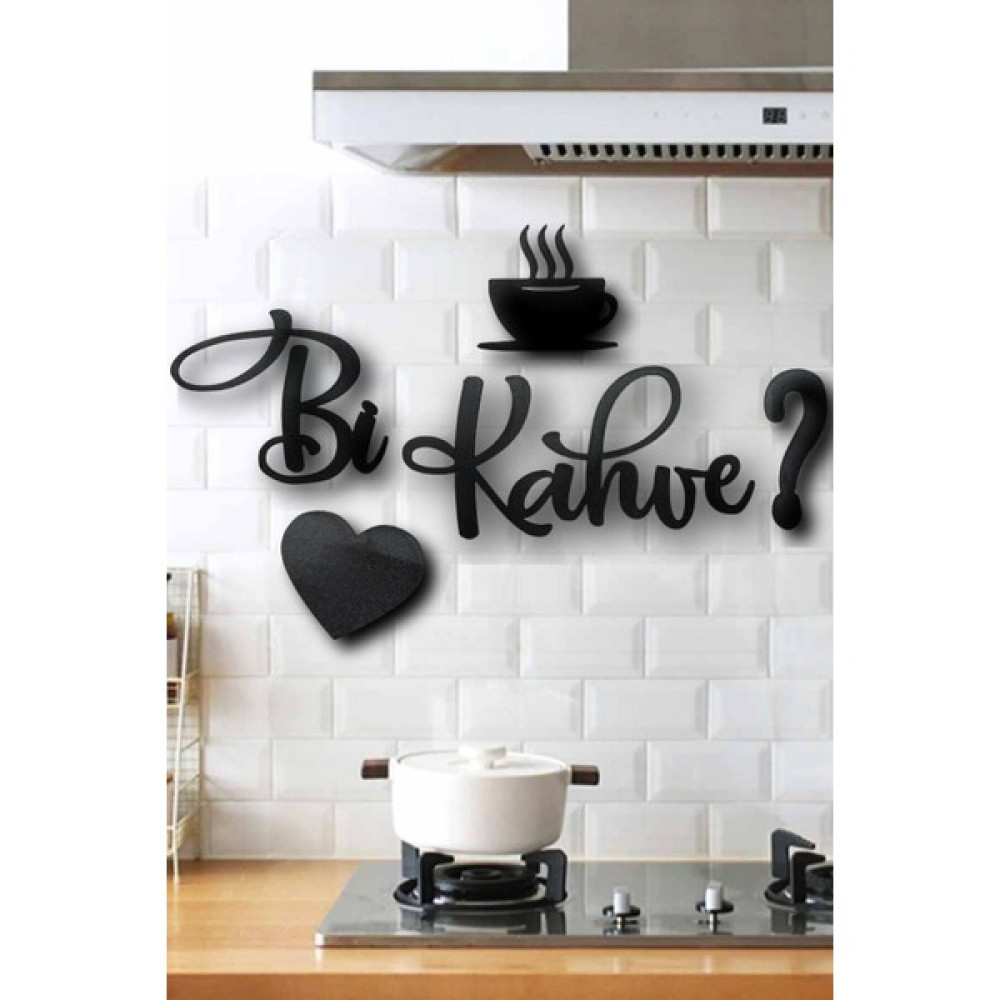 Diken Store Bi Kahve Ahşap Mutfak Görseli 5 Parça - Siyah - 30x40 Ev & Dekorasyon Aksesuarları Fiyatı