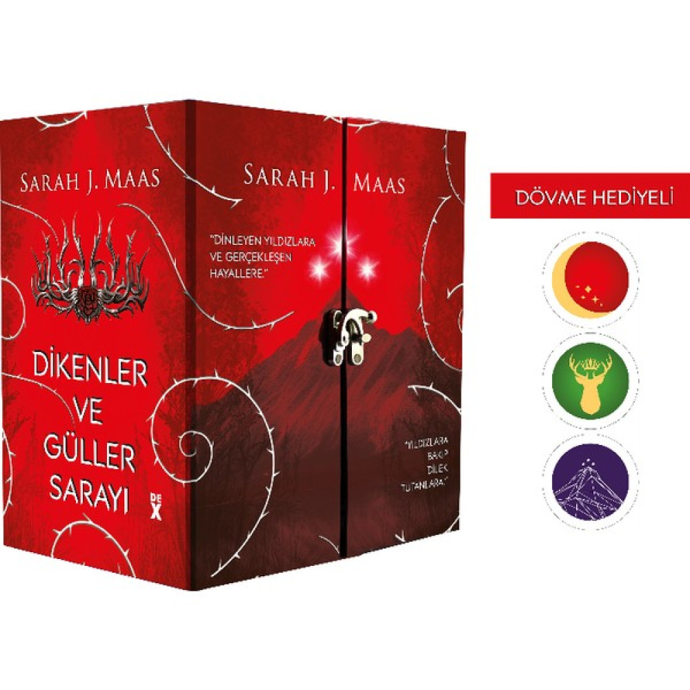 Dikenler ve Güller Sarayı Kutulu Set Dövme Hediyeli - Sarah J. Maas Roman Fiyatı