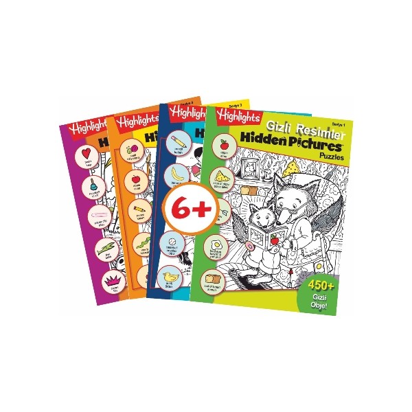 Dikkat Atölyesi Yayınları Highlights Hidden Pictures Puzzles (Gizli Resimler) 4'lü Set Anne Bebek Oyuncak Fiyatı
