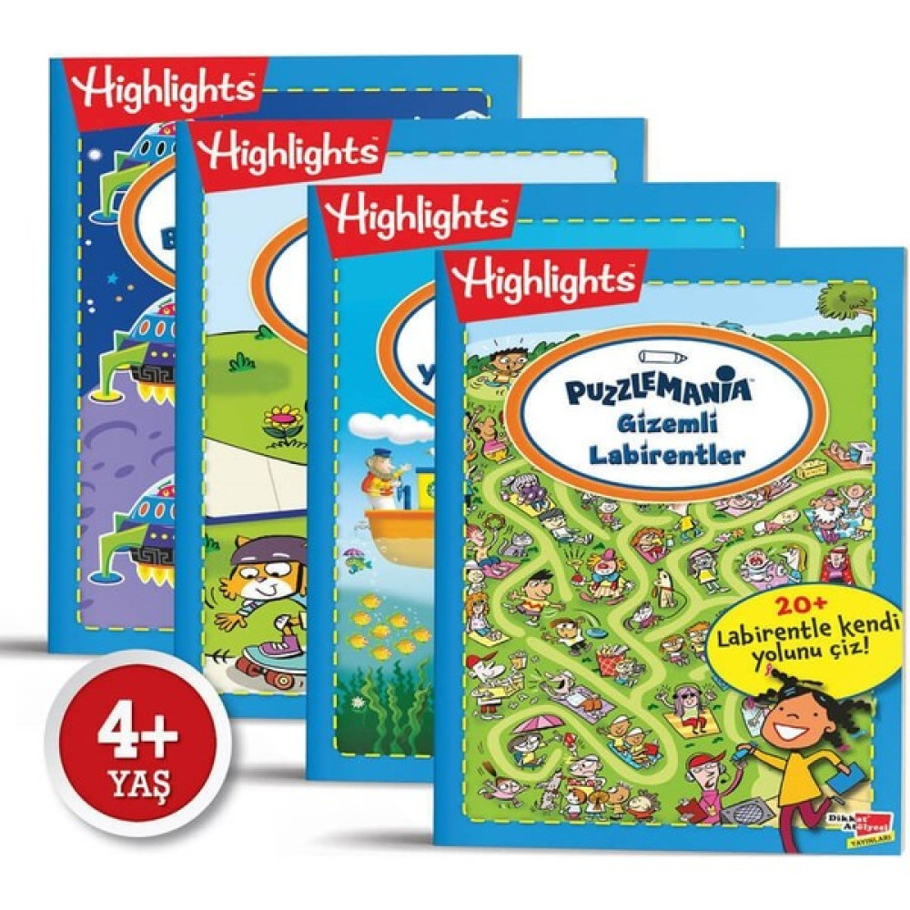 Dikkat Atölyesi Yayınları Puzzlemania On The Go Serisi (4'lü Set) Zihinsel Gelişim Kitapları Fiyatı
